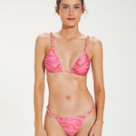 Diani Beads Parallel Tri Bikini Top - Pink - Simply Beach UK
