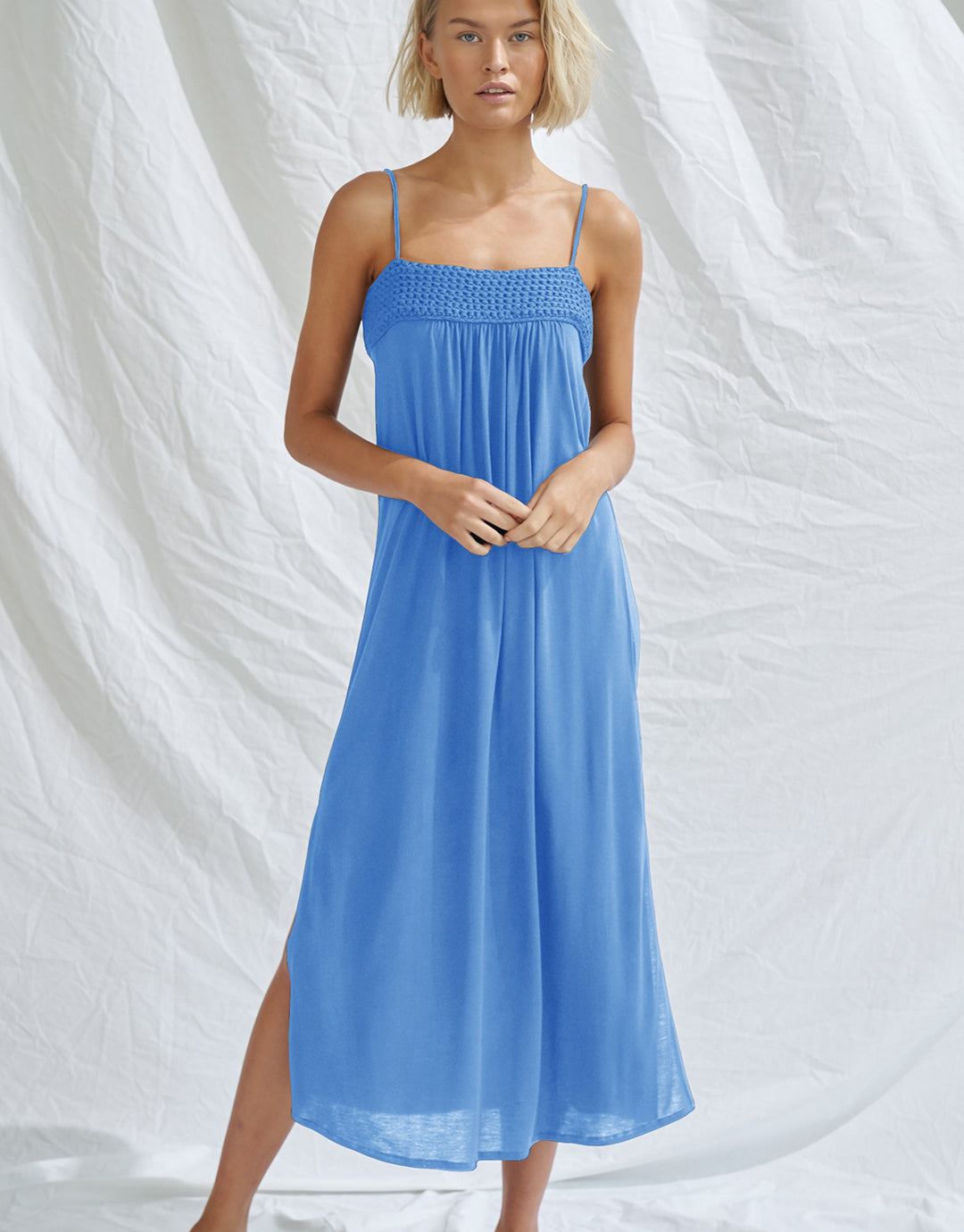 Crochet Dress - Tranquil Blue - Simply Beach UK