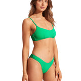 Sea Dive High Cut Bikini Pant - Jade - Simply Beach UK
