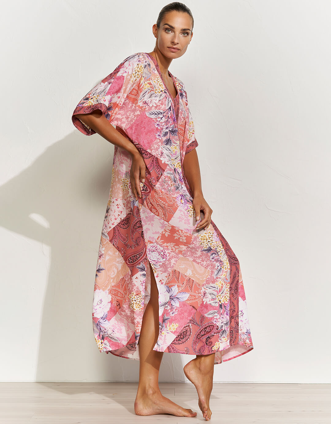 Euphoria Maxi Kaftan - Rose Infusion - Simply Beach UK