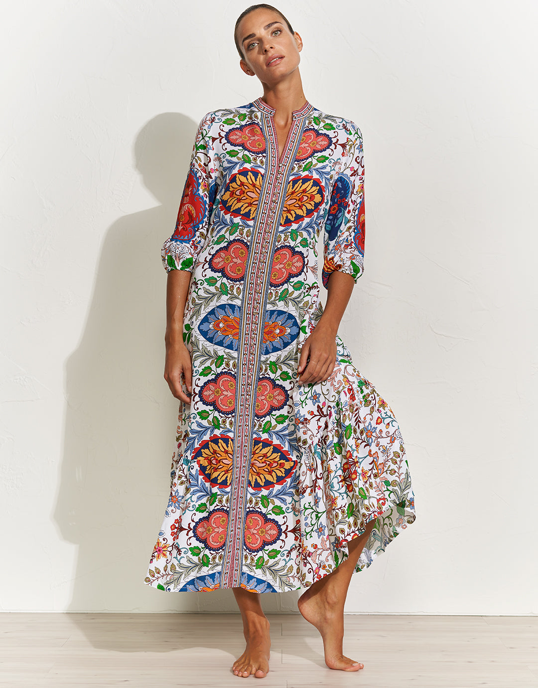 Libertine Maxi Kaftan - Vibrant White - Simply Beach UK