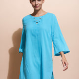 Embroidered Tunic - Turquoise - Simply Beach UK
