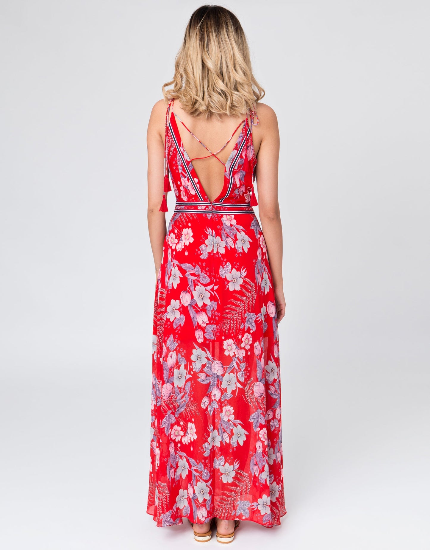Pia Rossini Virginia Maxi Dress - Red