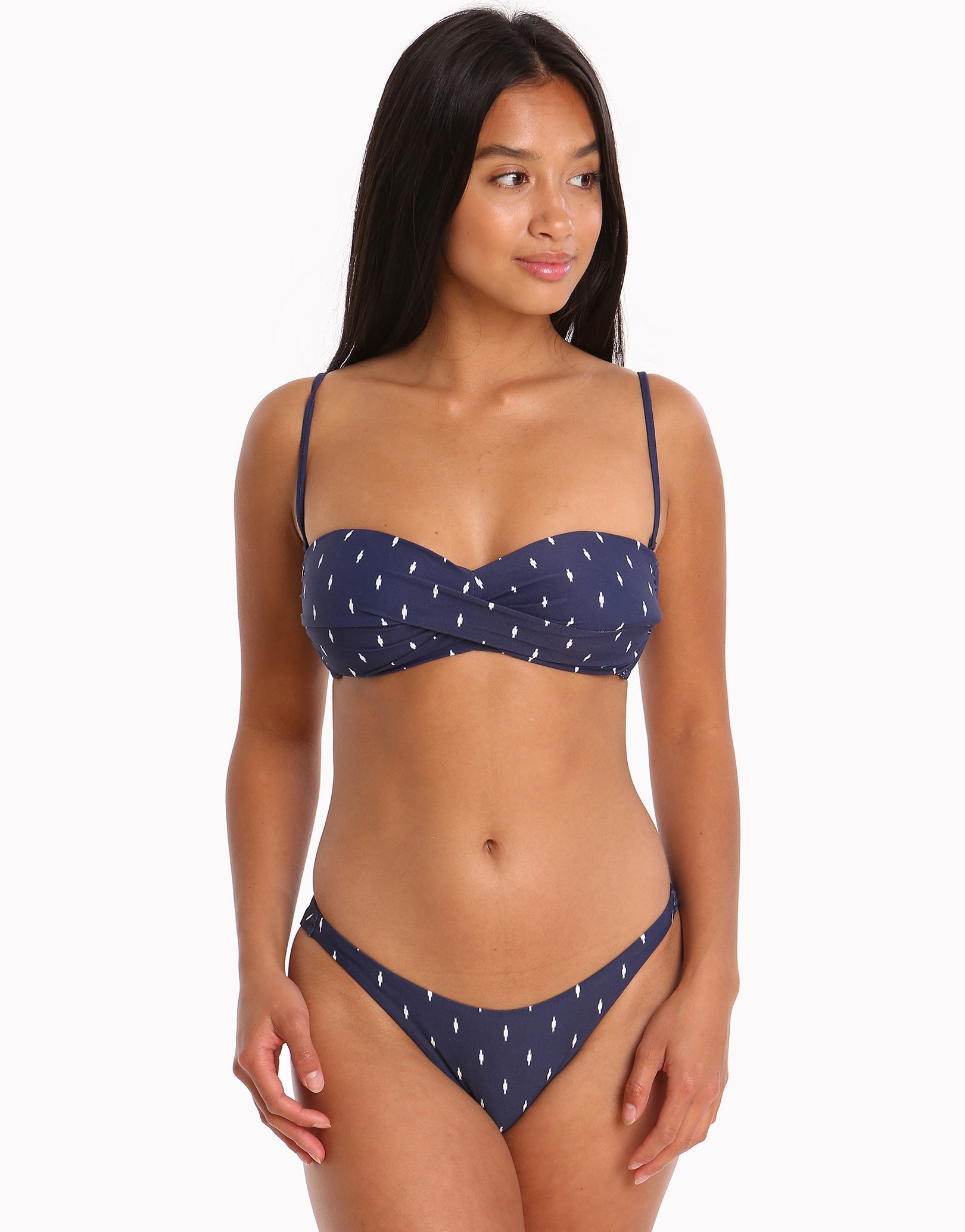 Watercult Artful Dot Bikini Bottom - Indigo