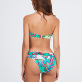 Frida Fold Bikini Pant - Green Marble - Simply Beach UK