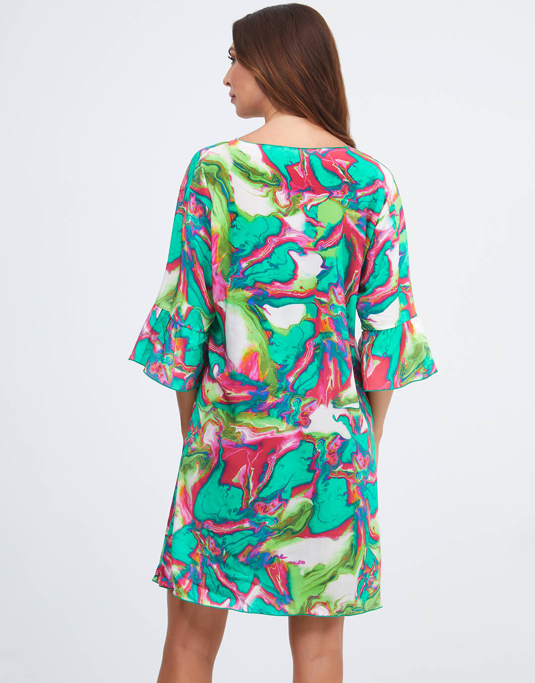 Frida Dress - Green Marble - Simply Beach UK