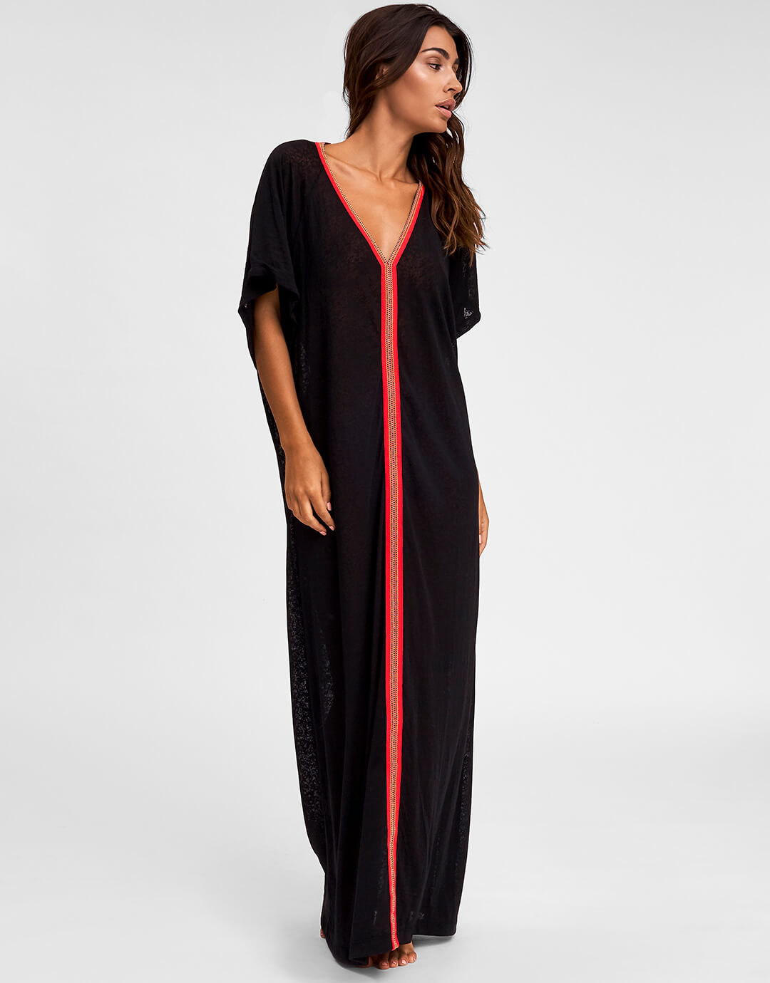 Inca Abaya Dress Black - Main Image