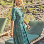Vera Maxi Dress - Green - Simply Beach UK