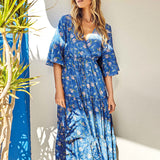 Maya Maxi Dress - Blue - Simply Beach UK