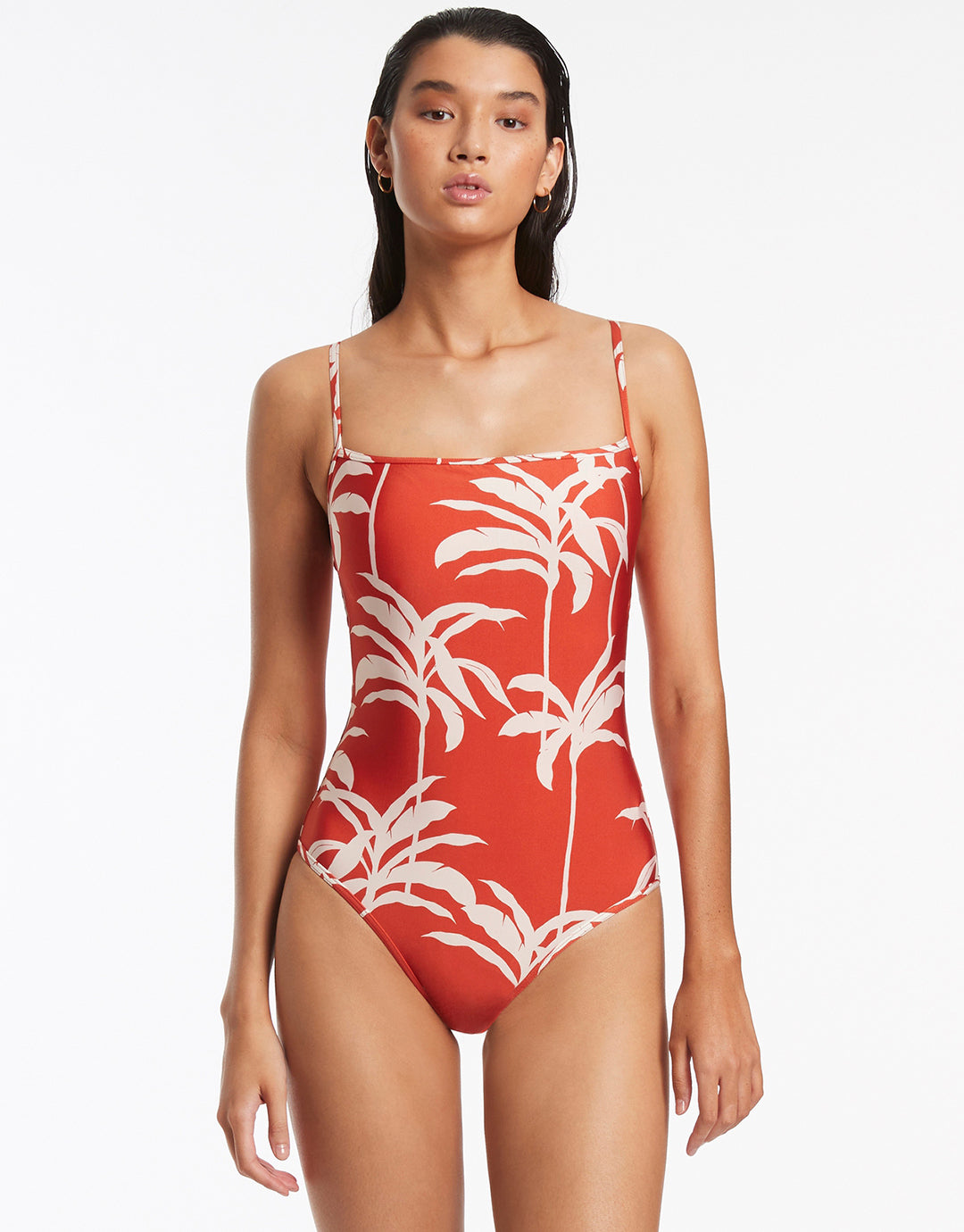 Palme Tank Swimsuit - Cherry - Simply Beach UK