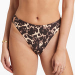 Allure High Legline Bikini Pant - Black - Simply Beach UK