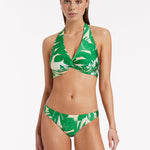 Floreale Hipster Bikini Pant - Green - Simply Beach UK