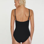 Softline Wrap Swimsuit - Black - Simply Beach UK