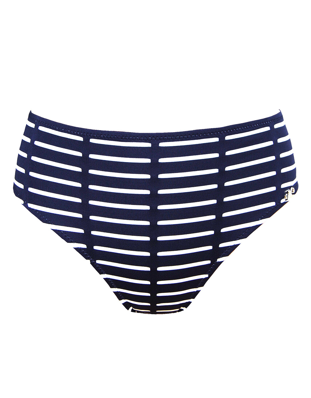 Nuria Ferrer Capri Maxi Control Bikini Pant - Navy Stripe