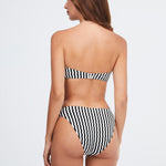 Portofino Bikini Pant - Black and White - Simply Beach UK