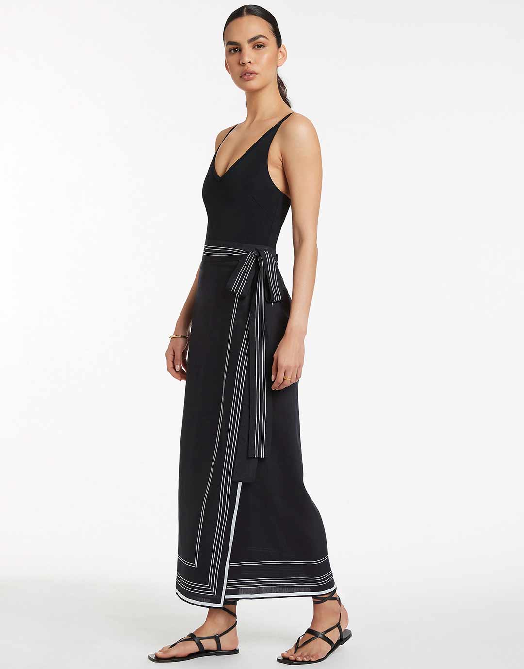 Jetset Tie Sarong - Black - Simply Beach UK