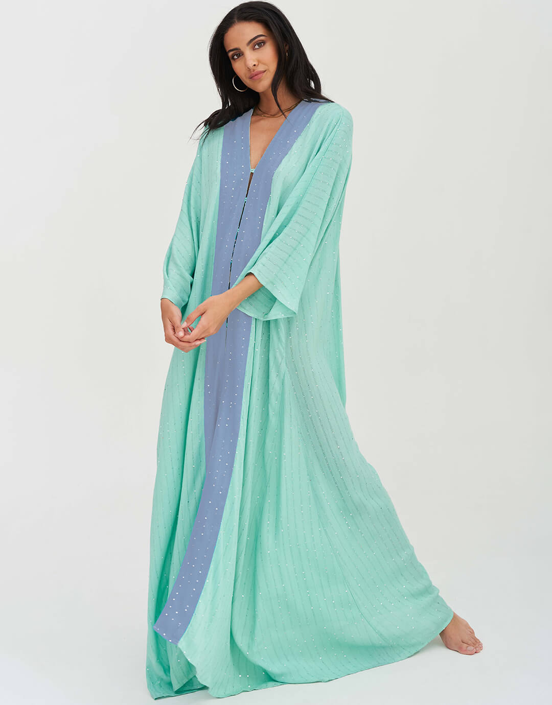 Sequin Kimono - Mint - Simply Beach UK