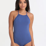 Jets Parallels High Neck One Piece - Ibiza
