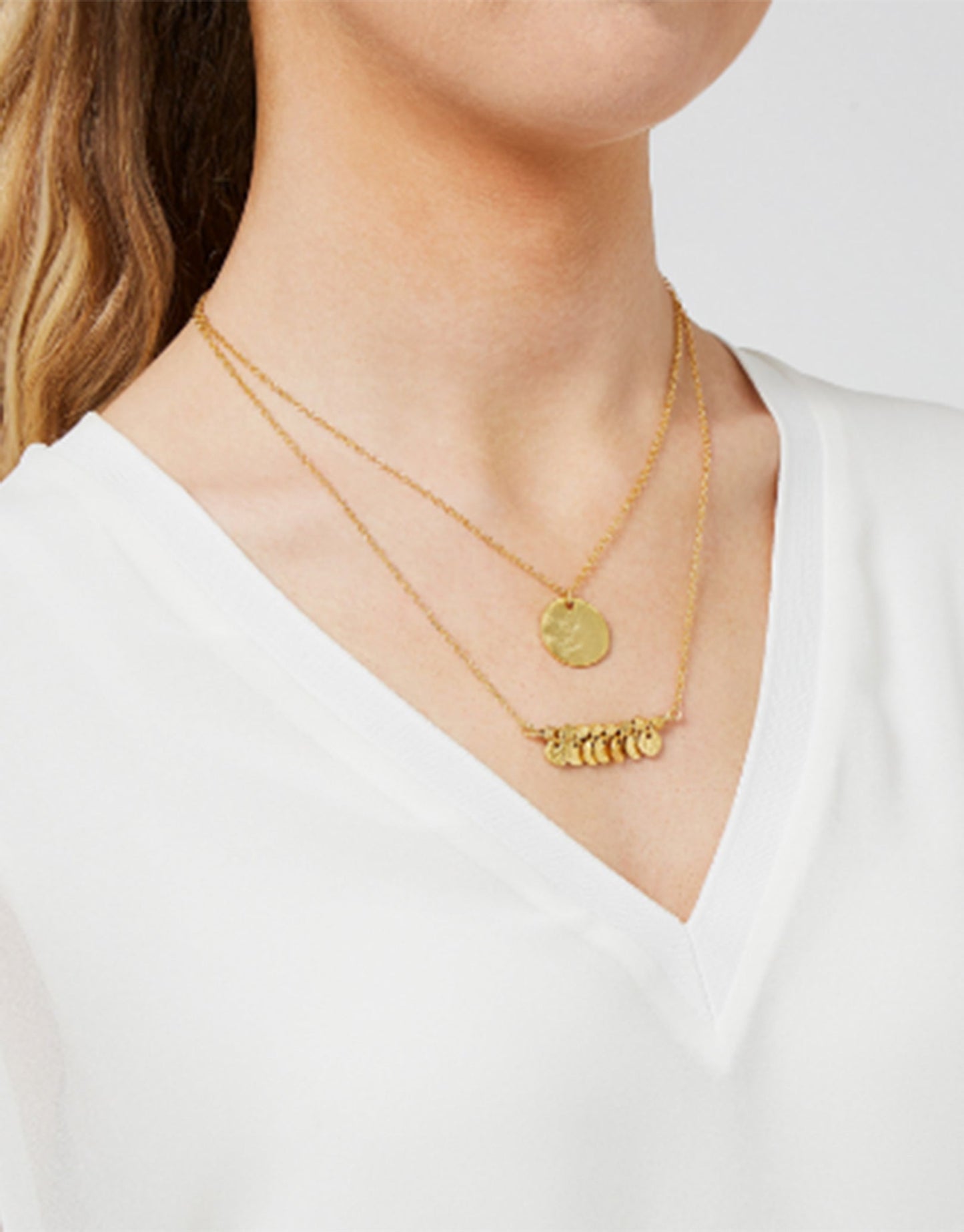 Ashiana Greek Island Necklace - Gold