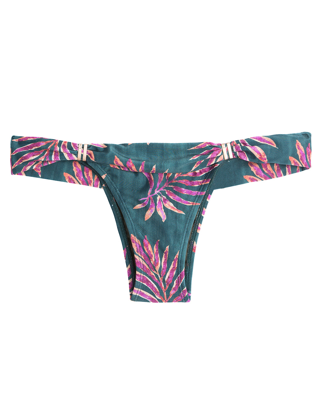 Leaves Bia Tube Full Bikini Pant - Green - Simply Beach UK