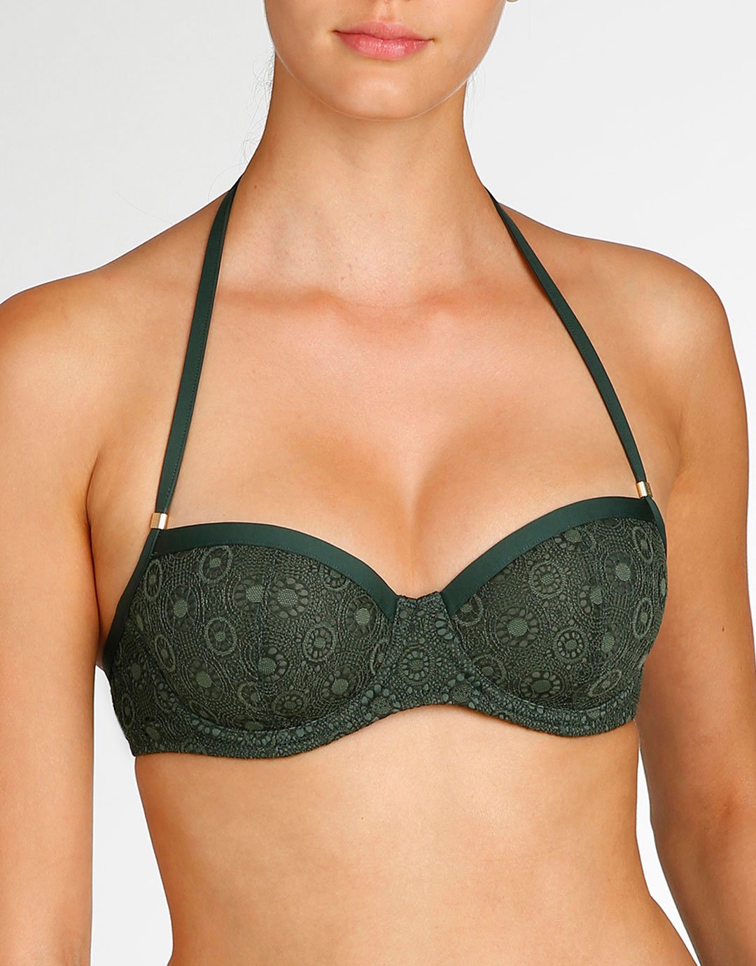 Marie Jo Romy Padded Balcony Bikini Top - Palm Tree
