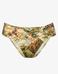 Lush Utopia Ruched Side Bikini Pant - Botanical Camo - Simply Beach UK