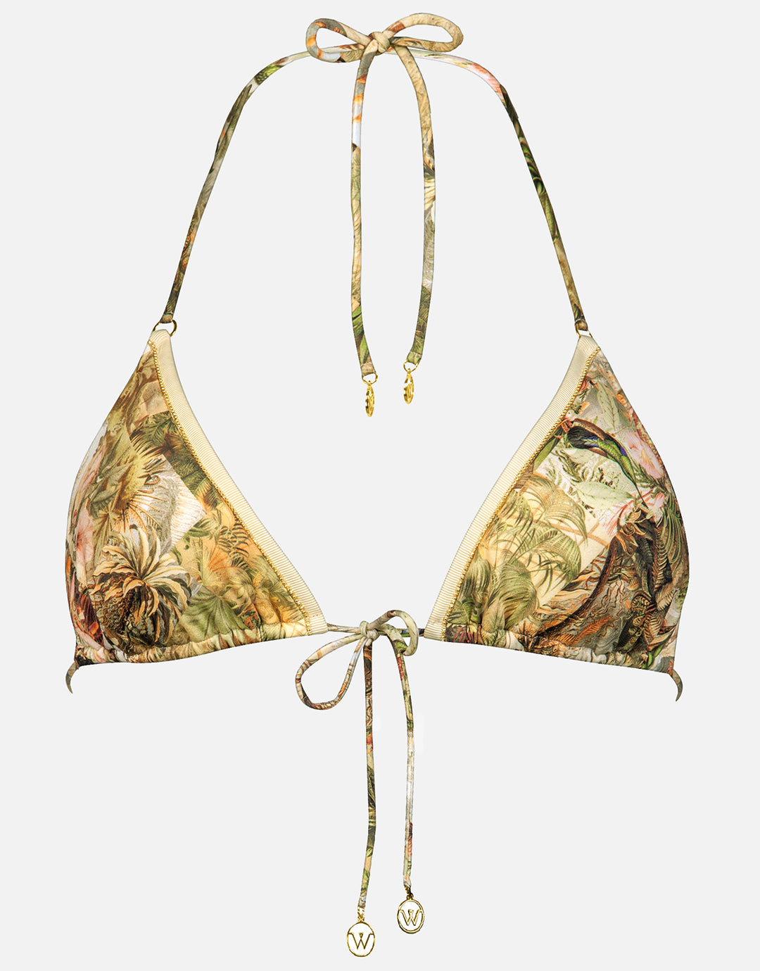 Lush Utopia Triangle Bikini Top - Botanical Camo - Simply Beach UK