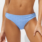 Island Nostalgia Ring Side Hipster Bikini Pant - Cornflower - Simply Beach UK