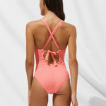 Island Nostalgia Cross Back Swimsuit - Ocean Coral - Simply Beach UK