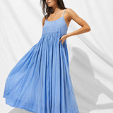 Island Nostalgia Maxi Dress - Cornflower - Simply Beach UK