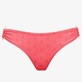 Island Nostalgia Ring Side Hipster Bikini Pant - Ocean Coral - Simply Beach UK