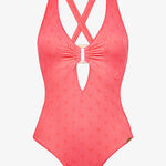 Island Nostalgia Cross Back Swimsuit - Ocean Coral - Simply Beach UK