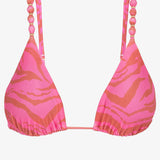 Diani Beads Parallel Tri Bikini Top - Pink - Simply Beach UK