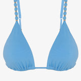 Zen Beads Parallel Tri Bikini Top - Blue - Simply Beach UK