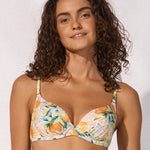 Dolce Whimsy Underwired Bikini Top - Orange Pastels - Simply Beach UK