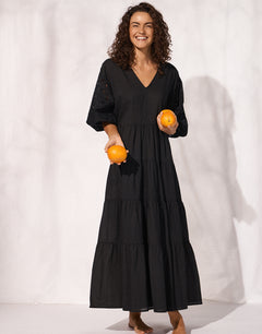 Midi Dress - Black - Simply Beach UK