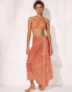 Coastal Daydream Pareo - Coral Sunset - Simply Beach UK