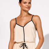 Stratum Silk Cami Top - Sand Black - Simply Beach UK