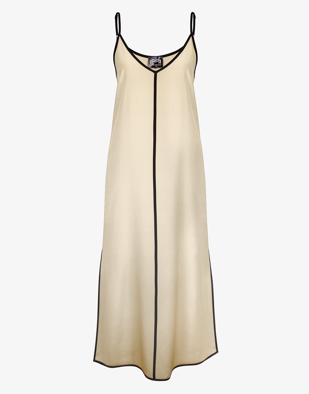 Stratum Silk Maxi Dress - Sand Black - Simply Beach UK
