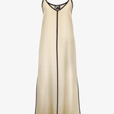 Stratum Silk Maxi Dress - Sand Black - Simply Beach UK