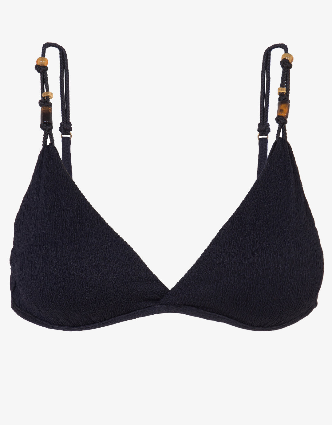 Firenze Kira Flora Bikini Top - Black - Simply Beach UK