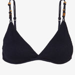 Firenze Kira Flora Bikini Top - Black - Simply Beach UK