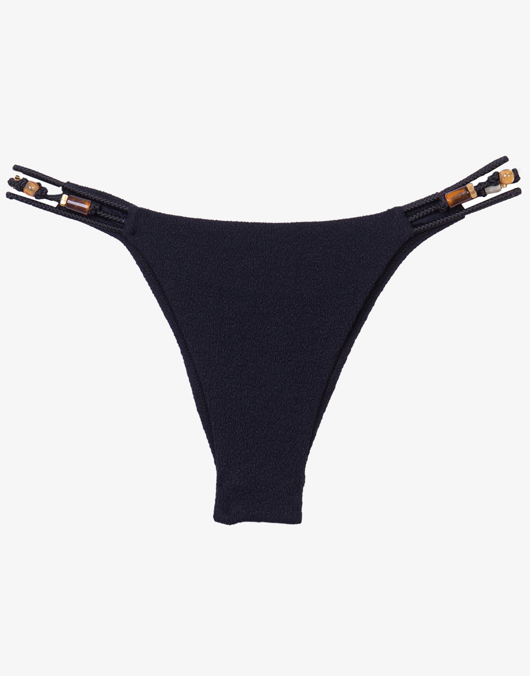 Firenze Flora Brazilian Bikini Pant - Black - Simply Beach UK