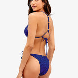 Tita Blue Shaye Tie Side Bikini Pant - Blue - Simply Beach UK
