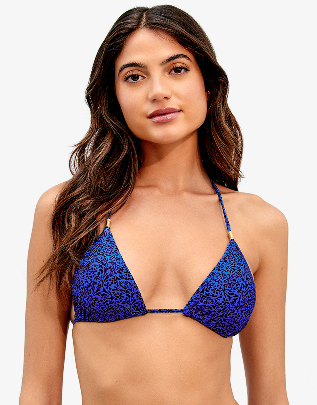 Tita Blue Shaye T-Back Bikini Top - Blue - Simply Beach UK