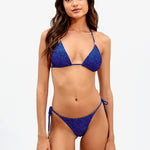 Tita Blue Shaye Tie Side Bikini Pant - Blue - Simply Beach UK