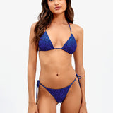 Tita Blue Shaye Tie Side Bikini Pant - Blue - Simply Beach UK