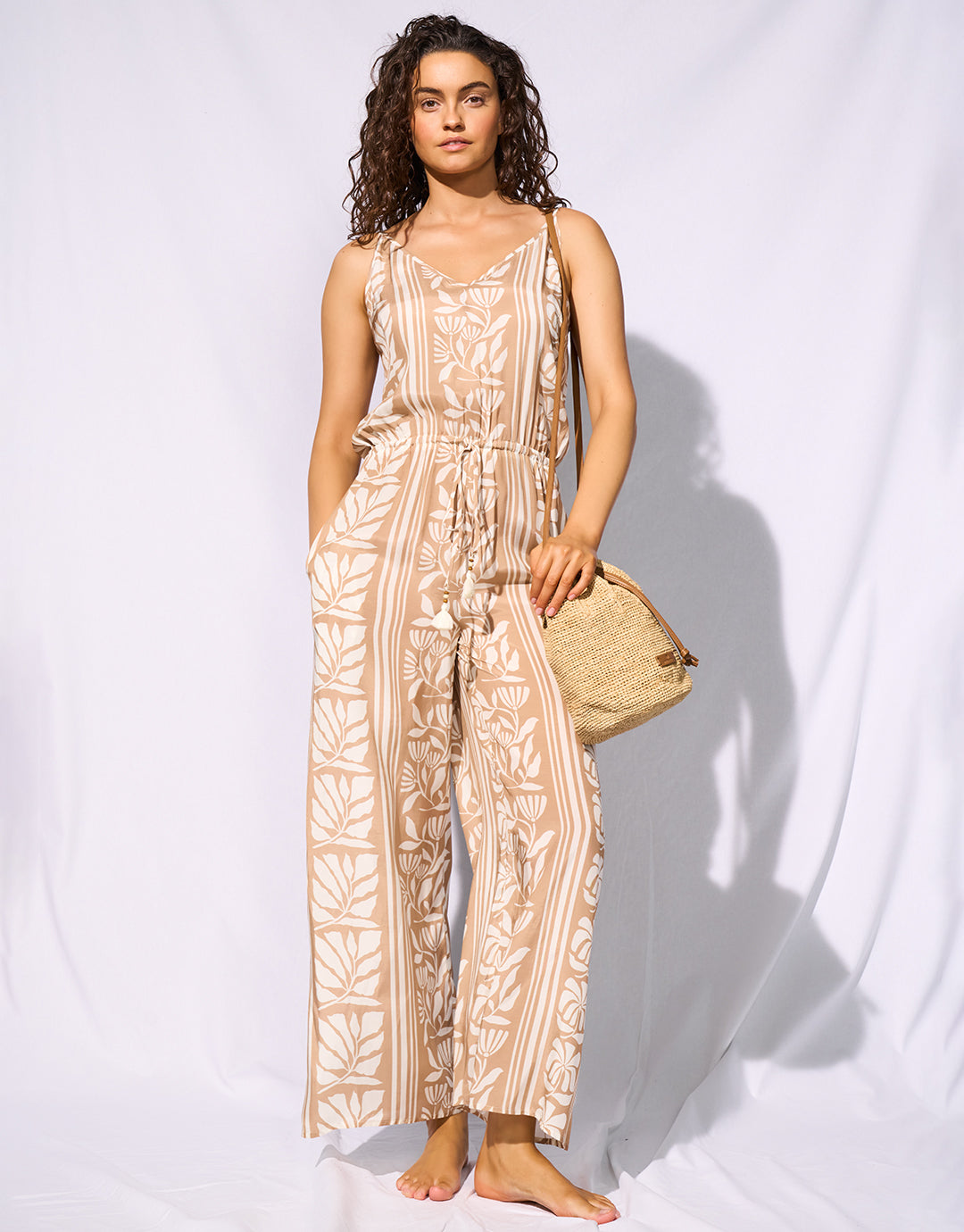 Coastal Bohemia Jumpsuit - Sand Cotton - Simply Beach UK