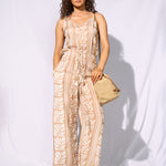 Coastal Bohemia Jumpsuit - Sand Cotton - Simply Beach UK