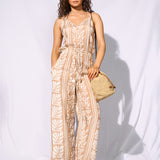 Coastal Bohemia Jumpsuit - Sand Cotton - Simply Beach UK